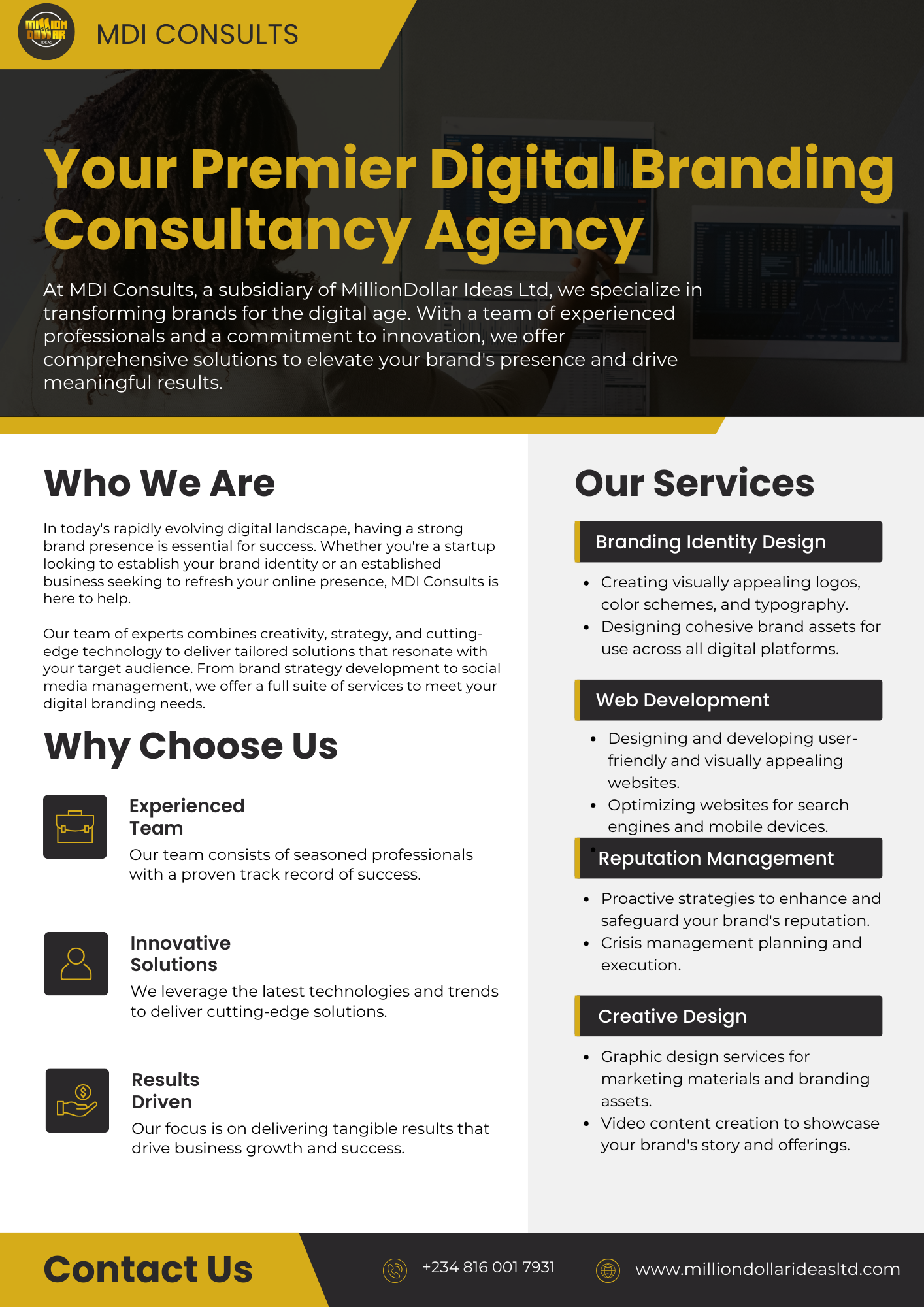Introducing MDI Consults: Your Premier Digital Branding Consultancy Agency