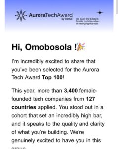 Hafrikplay Named Aurora Tech Award Top 100