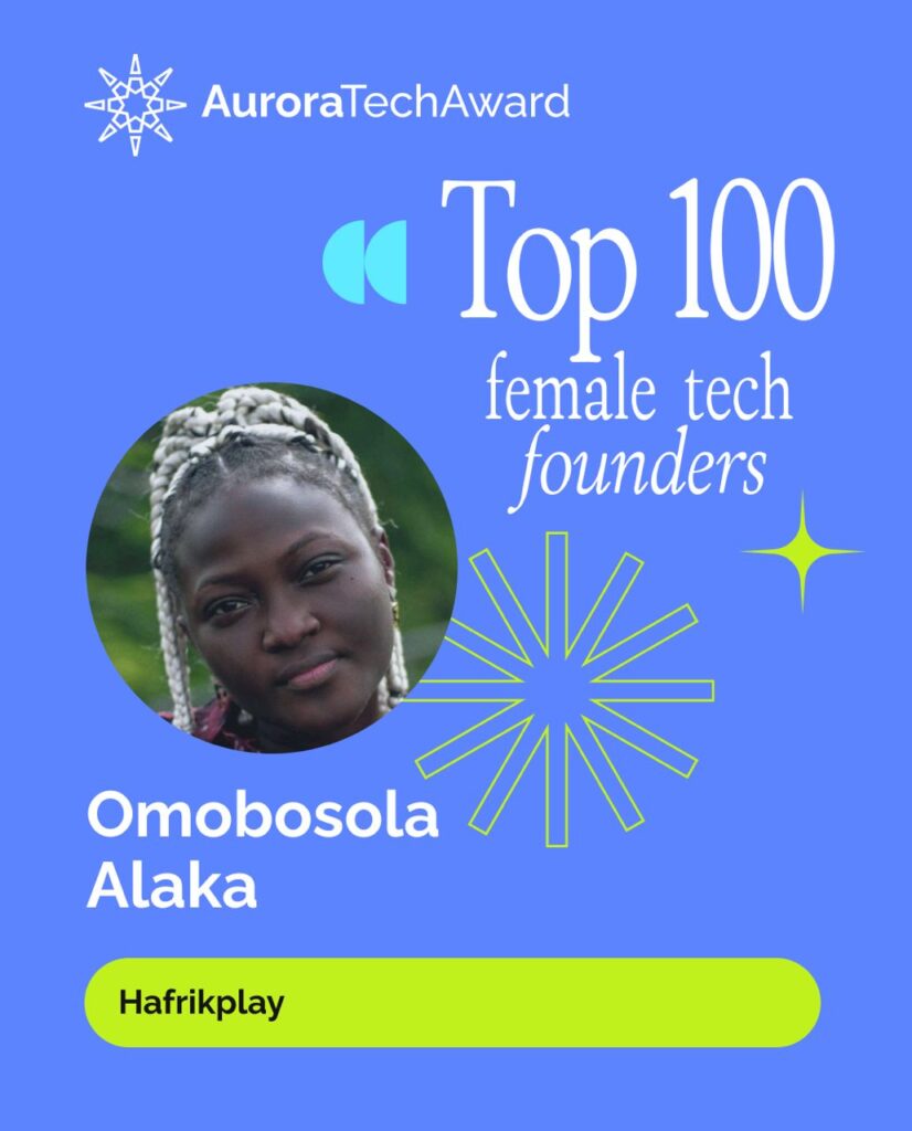 Hafrikplay Named Aurora Tech Award Top 100